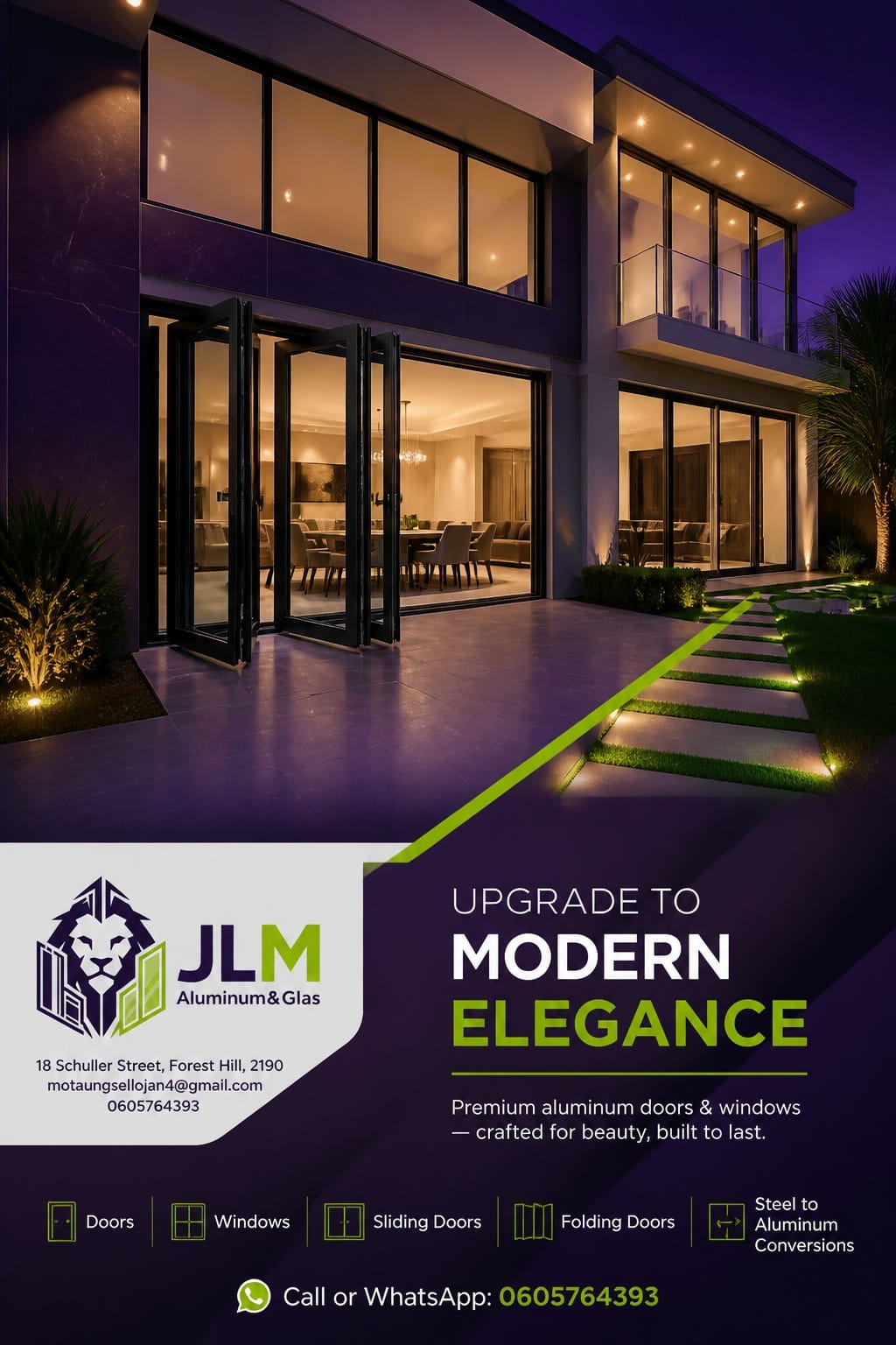 JLM Aluminum & Glass Architectural Showcase Poster
